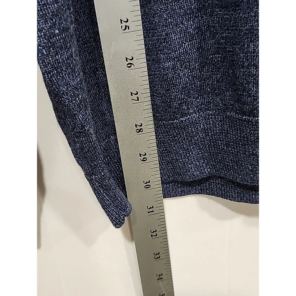 Turnbury NWT Extra Fine Merino Wool Sweater Mens XL Dark Blue Round Neck Soft‎